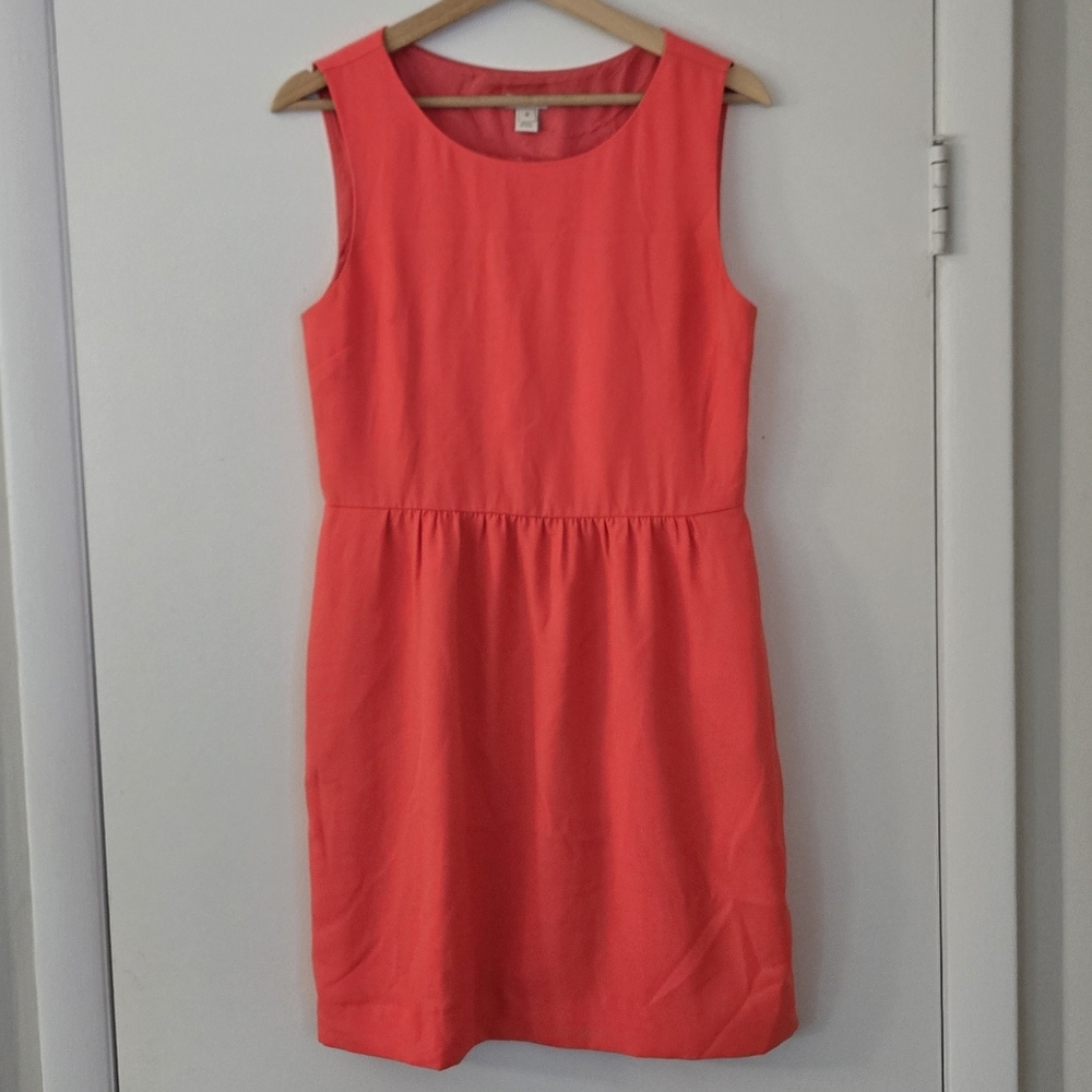 J. Crew Bright Sleeveless Office Dress Pink Size 8